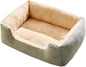 Pet Cat Bed Sofa Warm House Candy-Colored Square Nest Pets Kennels for Small Cats Winter Kittens Sleeping Baskets(Gray,68x48cm Within 14kg)