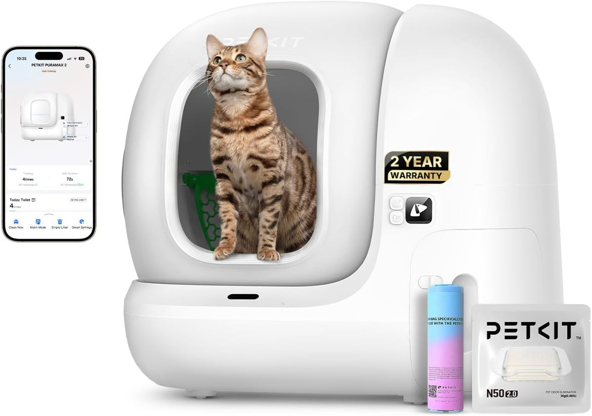 Smart Automatic Self-Cleaning Cat Litter Box – Modern Pet Waste Management System