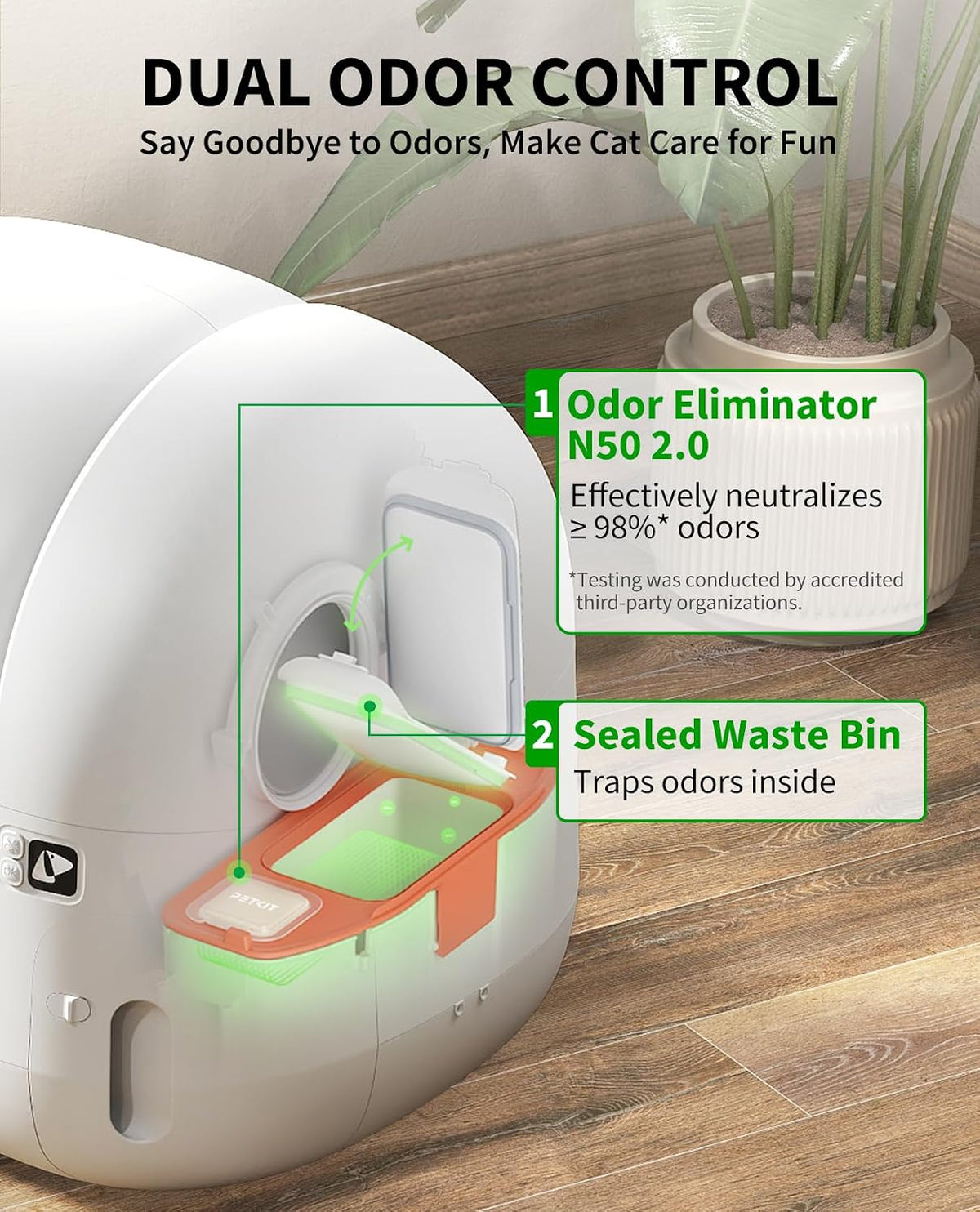 Smart Automatic Self-Cleaning Cat Litter Box – Modern Pet Waste Management System