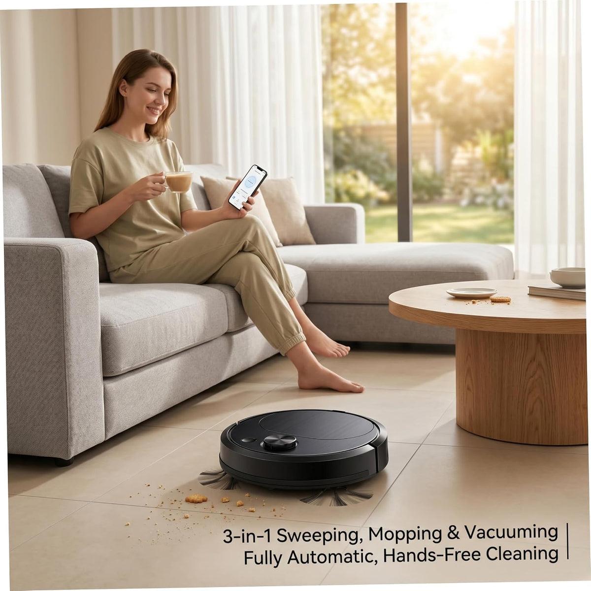 3-in-1 Low Noise Mini Sweeping Robot Intelligent Sweeping Integrated Fully Automatic Cleaning Sweeping Machine Appliance 2026