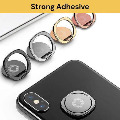 Phone Ring Holder Finger Grip 360° Rotate Stand Mount for Mobile Phones