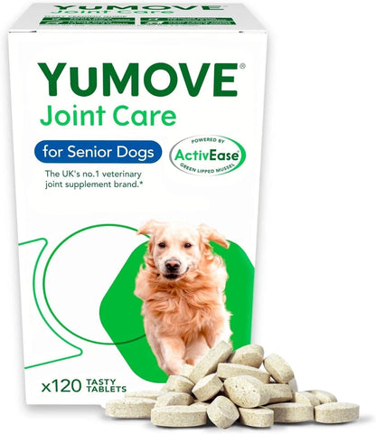 Yu-MOVE Senior Dog Joint Supplement Joint Aid for Senior Dogs Aged 8+ 120 Tablet