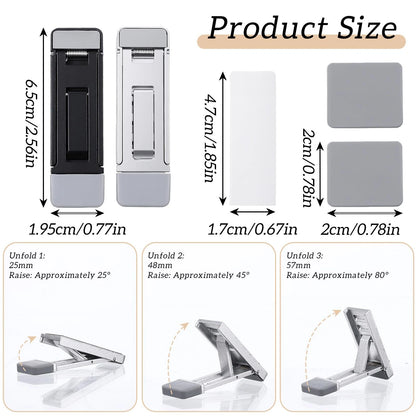 4 Pcs Portable Laptop Stand for Desk Foldable Keyboard Riser Stand Ergonomic