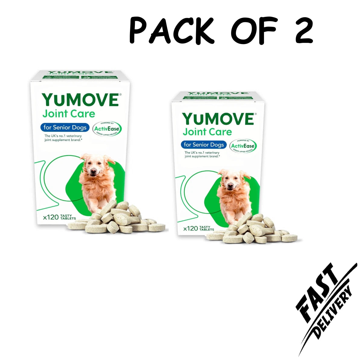 Yu-MOVE Senior Dog Joint Supplement Joint Aid for Senior Dogs Aged 8+ 240 Tablet