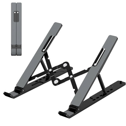 Adjustable Laptop Stand, Portable Laptop Riser for Desk, ABS+Silicone Foldabl.